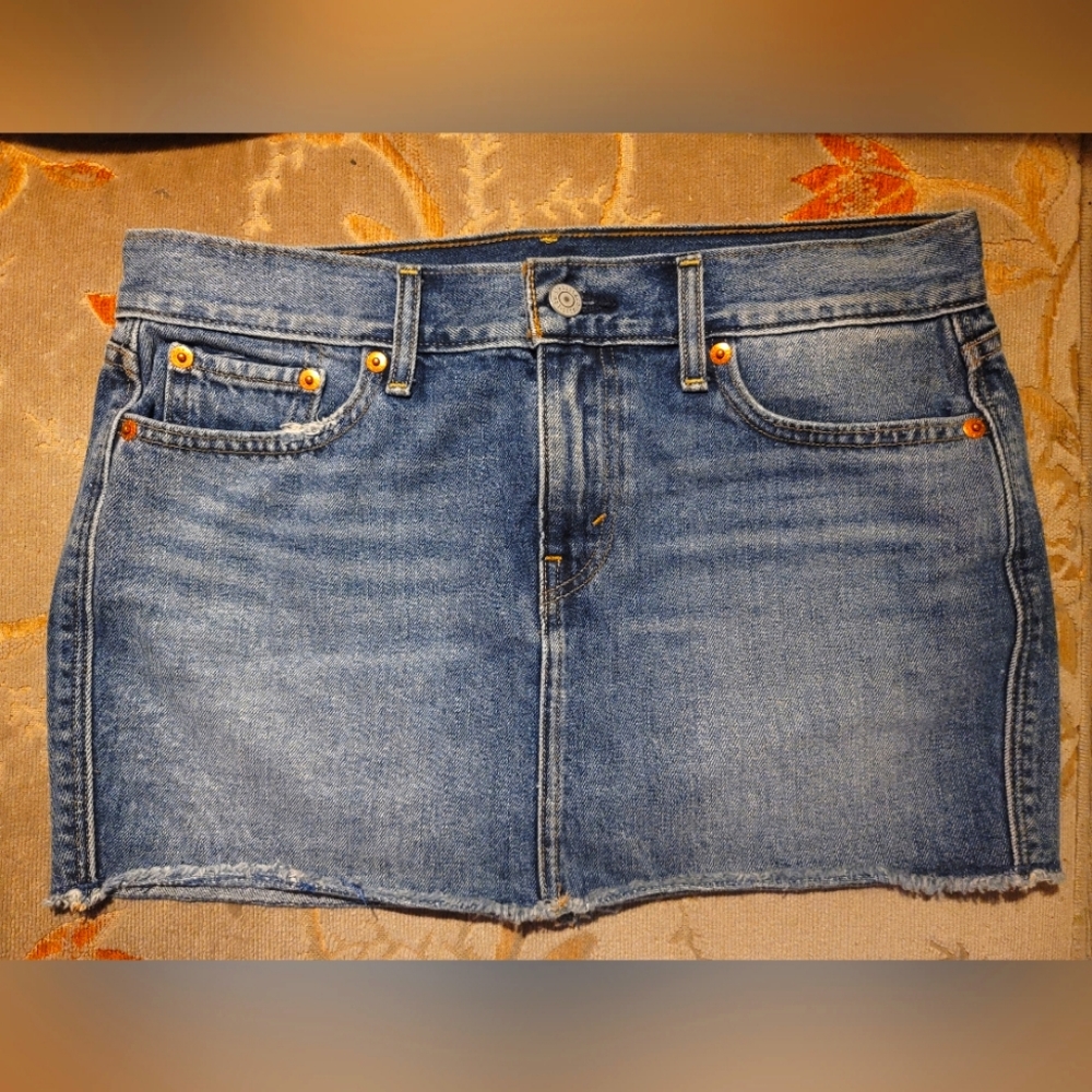 Vintage Levi Denim Mini Skirt